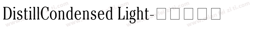 DistillCondensed Light字体转换